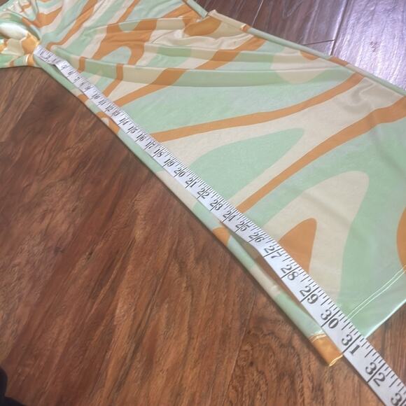 HOSBJERG Riley Printed Pants Medium M TRIPPY FUNKY RETRO MOD - Picture 8 of 8